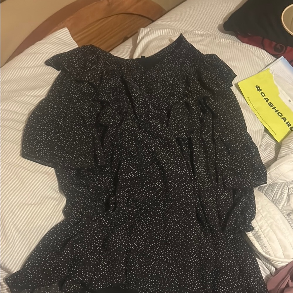 Elegant Black Long Sleeve Dress